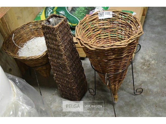 3 rieten decoratie - afbeelding 1 van  4