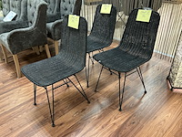 3 rieten stoelen - afbeelding 1 van  5