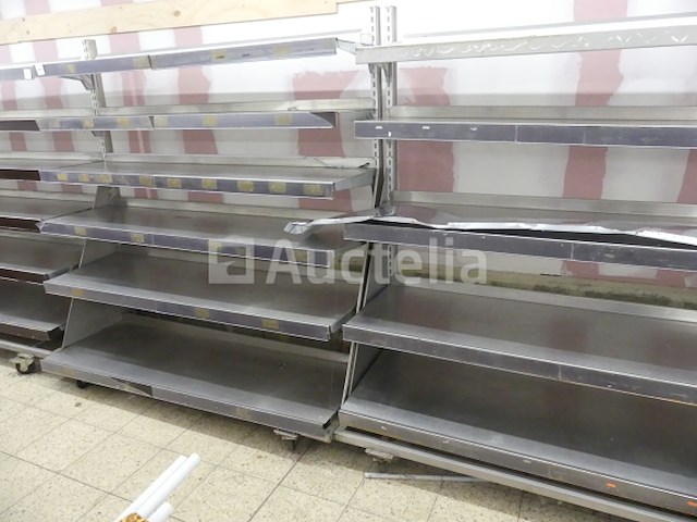 3 roestvrijstalen planken op wielen - afbeelding 6 van  7