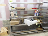 3 roestvrijstalen planken op wielen - afbeelding 6 van  7