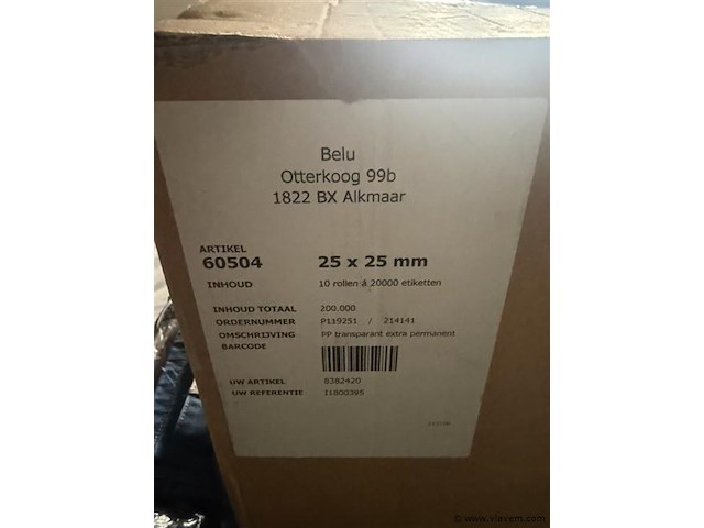 3 rollen a 20000 sluitetiketten - afbeelding 5 van  5