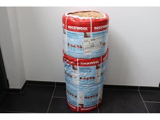 3 rollen dakisolatie rockwool - afbeelding 1 van  3