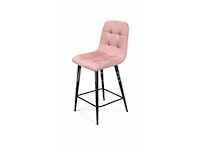 3 roze fluwelen krukken - afbeelding 1 van  1