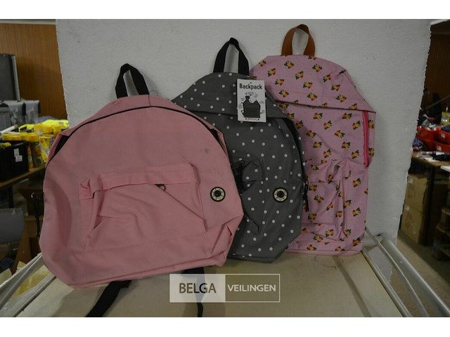 3 rugzakjes div kleuren - afbeelding 1 van  3