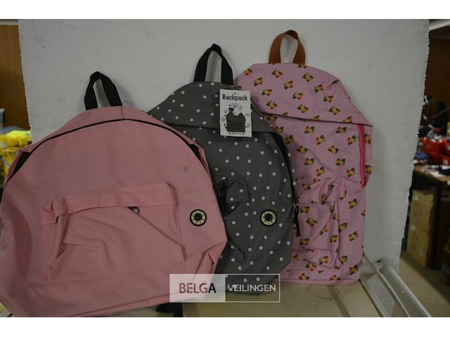 3 rugzakjes div kleuren - afbeelding 3 van  3