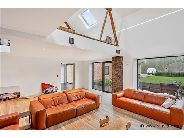 3-delige lederen salonzetel