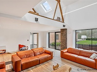 3-delige lederen salonzetel