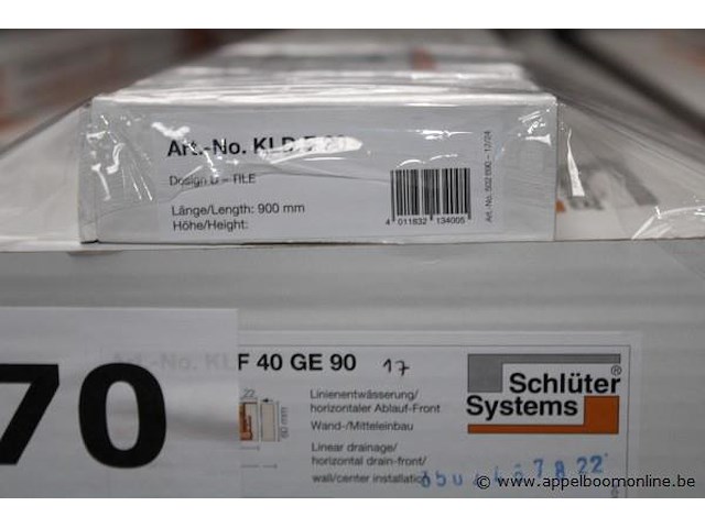 3 sets drainagesystemen - schlüter - afbeelding 2 van  3