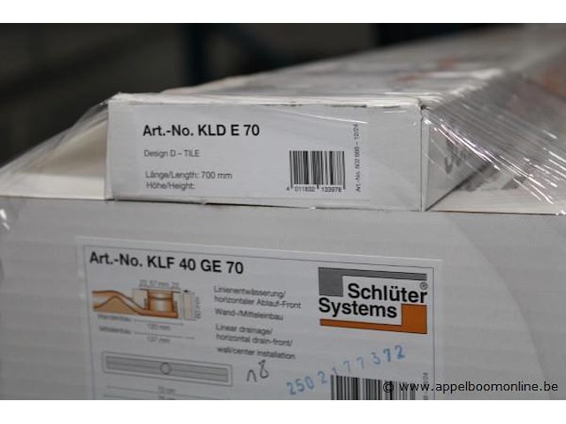 3 sets drainagesystemen - schlüter - afbeelding 3 van  3