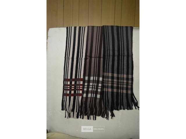 3 sjaals div. kleuren l=160cm, br=24cm - afbeelding 2 van  2