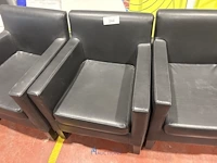 3 skai fauteuils - afbeelding 3 van  5