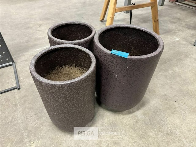 3 stenen potten - afbeelding 2 van  4