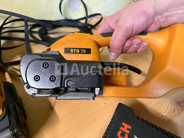 3 strapex spanmachines met oplader en 3 batterijen - stb70 - afbeelding 3 van  5