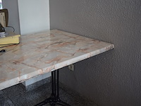 3 tafeltjes op ijzeren voet 120x80x73 cm - afbeelding 3 van  3