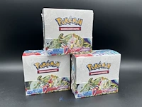 3 tcg-boosterboxen karmesin & purpur pokémon - duitstalig