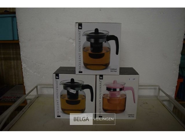 3 theepot 1500ml - afbeelding 1 van  4