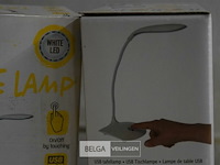 3 usb tafellamp white led - afbeelding 3 van  3