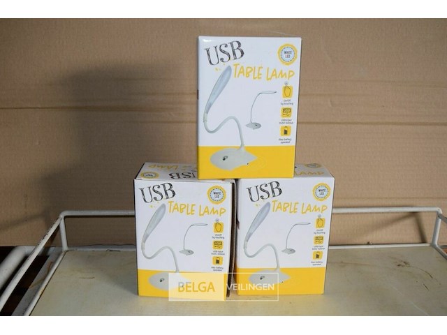 3 usb tafellampen - afbeelding 1 van  2