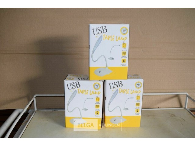 3 usb tafellampen - afbeelding 1 van  2
