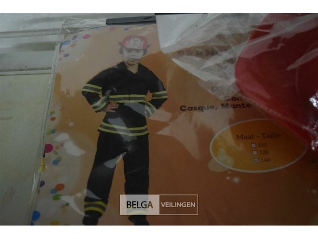 3 verkleedpakken brandweer mt 146 - afbeelding 2 van  3