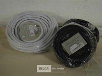 3 verlengsnoeren 2x5m, 1x10m - afbeelding 1 van  4