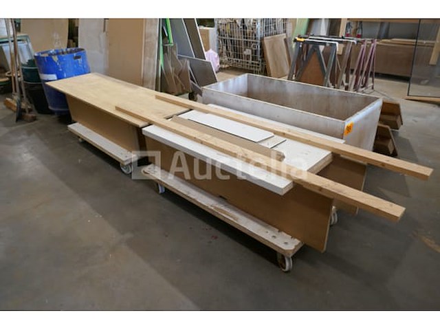 3 verrijdbare houten bakken - afbeelding 1 van  7