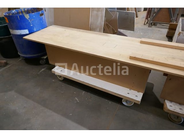 3 verrijdbare houten bakken - afbeelding 5 van  7