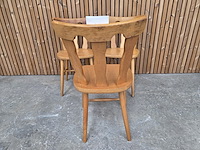 3 vintage houten keukenstoelen - afbeelding 4 van  5