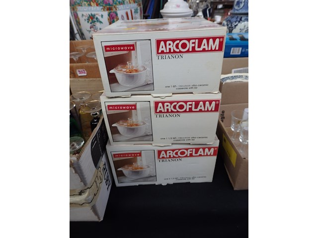 3 vuurvaste schotels cartoflam - afbeelding 1 van  2