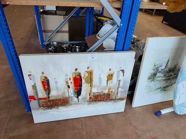 3 wandversieringen, autodesign schets louis visser - afbeelding 1 van  10