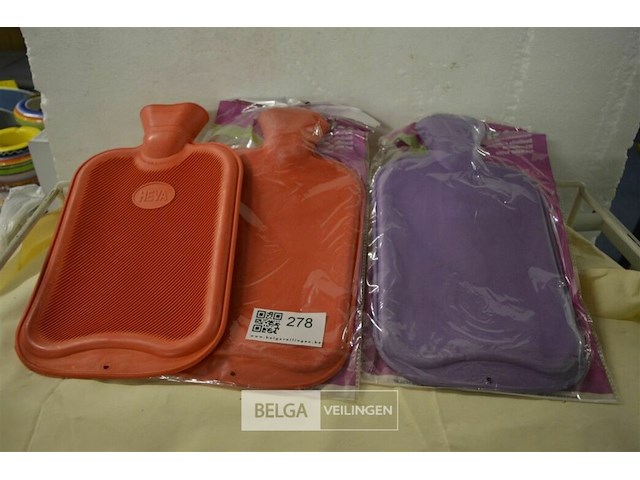 3 warmwaterkruik div kleuren - afbeelding 1 van  2