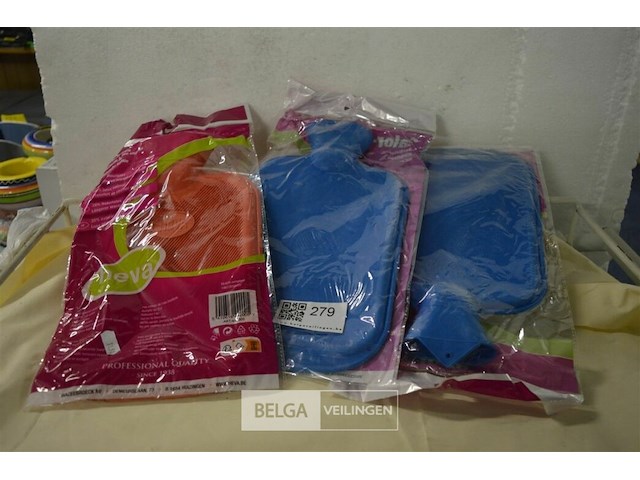 3 warmwaterkruik div kleuren - afbeelding 1 van  2