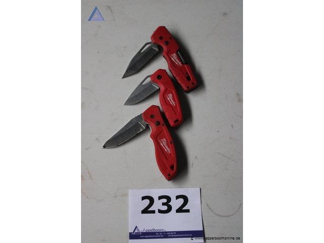 3 werkmessen milwaukee - afbeelding 1 van  2