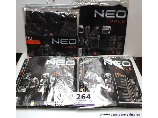 3 werkvesten, 1 werkgillet neo tools m l/52 - afbeelding 1 van  1