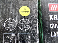 3 widia houten messen, 2 powermat koevoeten detail: . 1 lemmet van 220 cm, 2 bladen van 160 mm. 1 x 90 cm koevoet, 1 x 60 cm koevoet - afbeelding 5 van  7