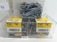 3 x 1 kg balkhaak verzinkt 70 mm - afbeelding 3 van  3