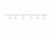 3 x 2 meter pro set railverlichting met 6 st 18w 4000k railspot - afbeelding 8 van  10