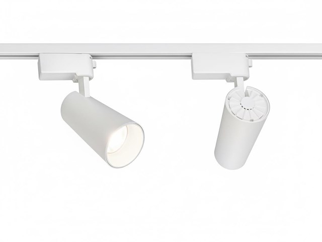 3 x 2 meter pro set railverlichting met 6 st 18w 4000k railspot - afbeelding 3 van  9