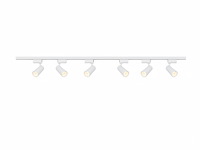 3 x 2 meter pro set railverlichting met 6 st 18w 4000k railspot - afbeelding 6 van  9