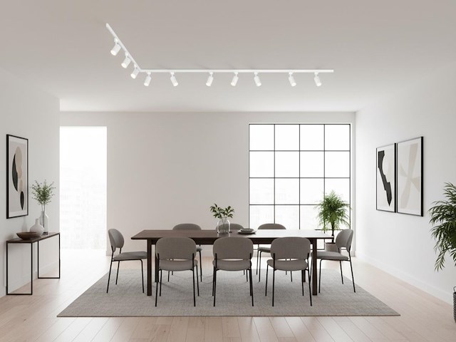 3 x 3 meter railsysteem met 9 st railspot gu10 fitting wit - afbeelding 1 van  6