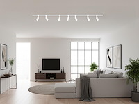 3 x 3 meter railsysteem met 9 st railspot gu10 fitting wit - afbeelding 3 van  6