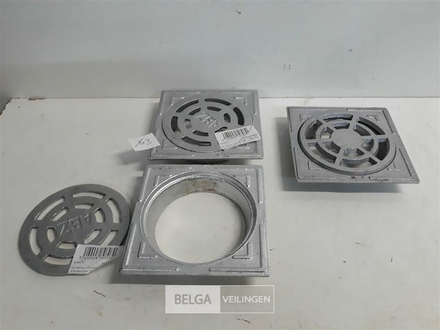 3 x alu afdek voor buis 15x15 cm 2 assorti - afbeelding 2 van  3