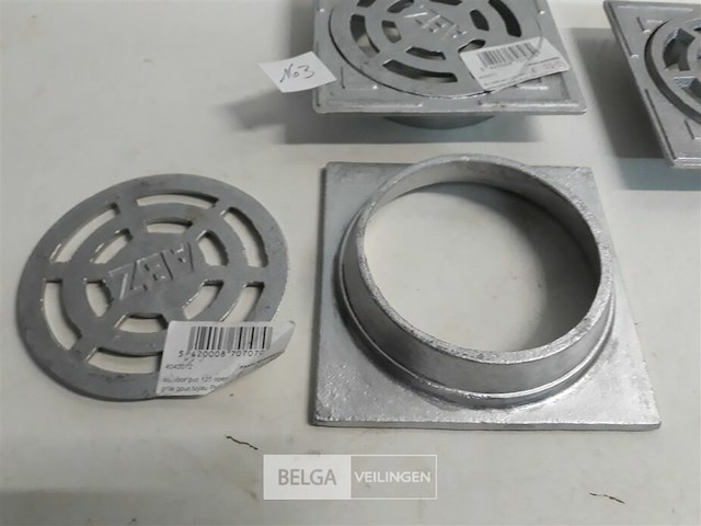 3 x alu afdek voor buis 15x15 cm 2 assorti - afbeelding 3 van  3