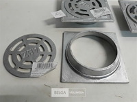 3 x alu afdek voor buis 15x15 cm 2 assorti - afbeelding 3 van  3