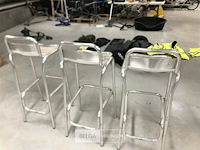 3 x alu barkruk - afbeelding 3 van  4