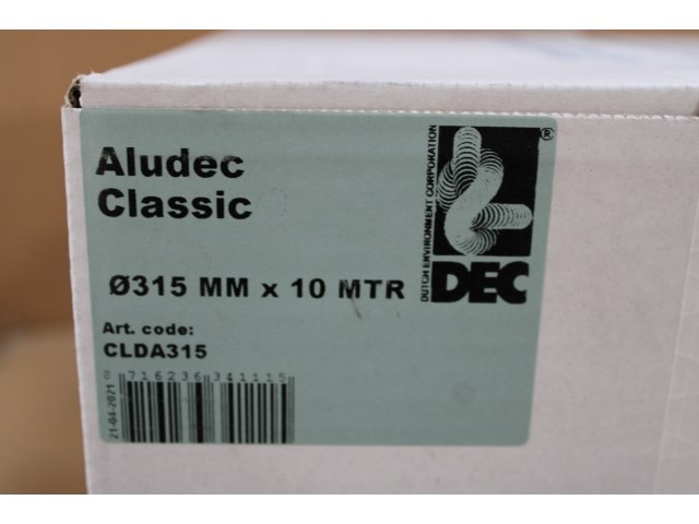 3 x aludec classic aluminium flexibel ø315 - 10 meter - afbeelding 1 van  1