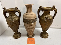 3 x art nouveau vaas - afbeelding 1 van  1