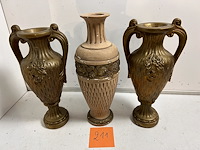 3 x art nouveau vaas - afbeelding 1 van  1