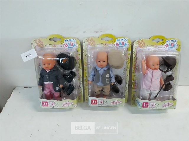 3 x baby born popje 3 assorti - afbeelding 2 van  3