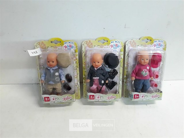 3 x baby born popje 3 assorti - afbeelding 1 van  3